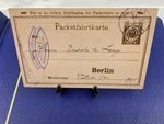 1895 Germany Berlin Local Packetfahrt (special Red Mailbox) Postal Card. Fixed Price $19.95.