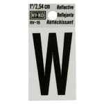 Hy-ko 1.25" Reflective Letter W (10 Pcs.). Fixed Price $12.65.
