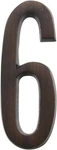 Hillman Distinctions 4-IN. Adhesive Bronze House Number 6. Fixed Price $12.00.