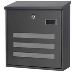 Decaller Galvanized Steel Mailbox W/key Lock, Wall Mount Outdoor Black. Fixed Price $30.00.