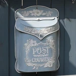 Big Fortune Vintage Metal Wall Mount Mailbox Outdoor/indoor - Lockable, Rustic. Fixed Price $83.32.
