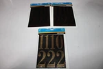 3 Packs Hillman Adhesive Mailbox Numbers, Mylar Black And Gold. Fixed Price $6.99.