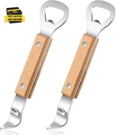 2 Pieces Magnetic Bottle Can Openers With Wood Handle, Stainless Stee. Fixed Price $13.45.