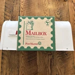 Vintage Bacova Classic White Plastic Mailbox New Old Stock Postmaster. Fixed Price $45.00.