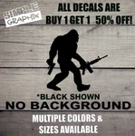Big Foot Guns Decal, Hand Gun, AR-15, Sasquatch, Jdm, Car, Windows, Outdoors!!!!. Fixed Price $5.70.