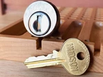 Hudson Usps Postal Cylinder W/ Key Locksport Vintage Dustcover. Fixed Price $12.00.