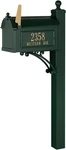 Whitehall Deluxe Streetside Mailbox Package,green,extra LARGE,70728. Fixed Price $434.00.