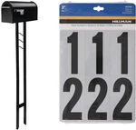 Franklin Easy-install Mailbox & Post Combo With Reflective Number Pack, Black. Fixed Price $124.99.