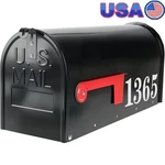 Medium Black Post Mount Mailbox Durable Weatherproof Secure Design Easy Install. Fixed Price $70.29.