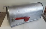 Vintage Large Rustic Farm Rural Mailbox Galvanized Steel - Jackes Evans Louis. Fixed Price $68.99.