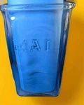Antique Glass Embossed Mailbox No Lid 9.5 Inch *unmarked*. Fixed Price $69.99.