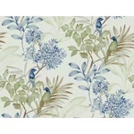 York Premium Peel Stick Wallpaper Handpainted Songbird Green & Blue 45 Sq Ft. Fixed Price $65.00.