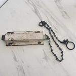 Antique Victorian Eastlake Style Cast Iron French Door Top Pull Chain Latch. Fixed Price $34.99.
