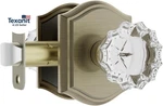 Crystal Door Knobs Interior, Vintage Passage Glass Antique Bronze/bra. Fixed Price $42.85.