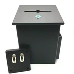 Adiroffice Squared Wood Locking Suggestion Black Side Pocket Pen Keys Included. Fixed Price $31.99.
