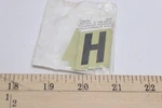 (10-PK) Hy-ko Letter Self-adhesive Aluminum Black 1-1/2" GR-10/H. Fixed Price $25.77.