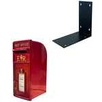 Royal Er Ii Post Mailbox Red Cast Iron - Wall Mounted Or Standing. Fixed Price $288.84.