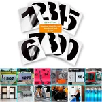 Black Vinyl Numbers Stickers 6 Inch Self Adhesive 2 Sets Decal Die Cut Mailbox. Fixed Price $68.99.