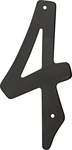 4 Inch Black Die Cast Aluminum House Number With Mounting Nails Included. Fixed Price $11.89.