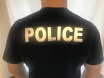 Police 2.5 X 10 Inch Reflective Iron Letters- Silver. Fixed Price $37.99.