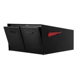 Black Double Mailbox, Two Sided Post Mount For 2 Houses, Outdoor All Weather. Fixed Price $275.99.