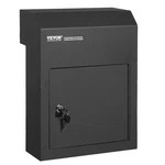 Vevor Through The Door Key Drop 12X6X16" Mailbox With 1.8"12" Lock Black. Fixed Price $88.90.