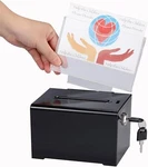 Adir Suggestion Box With Slot And Lock Acrylic Donation For Fundraising.... Fixed Price $20.90.