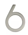 Architectural Mailboxes 4 In. Wright Satin Nickel Floating House Number 6. Fixed Price $8.79.