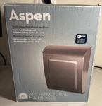 Aspen Graphite, Small, Steel, Locking, Wall Mount Mailbox. Fixed Price $32.98.