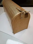 Aluminum Mailbox 6 Inches Wide, Tall, 19 Deep, Gold, Used. Fixed Price $113.50.