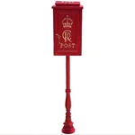 Royal Cr Iii Post Mailbox Slot Red Cast Iron Wall Mounted Or Standing. Fixed Price $196.04.