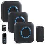 Bitiwend Wireless Doorbell For 1VIDEO Extender 3 Chime, Black. Fixed Price $113.58.