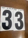 Reflective Poly-film Number 33- 5-1/4 Inch, Adhesive, Hillman 844099. Fixed Price $5.99.