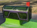 Custom Green Candy Mailbox. Fixed Price $350.00.