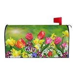 And Daffodils Flowers Mailbox Cover Magnetic Spring Summer 21X18 Tulips. Fixed Price $24.66.