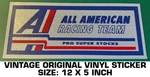 All American Racing Team Pro Super Stocks Vintage Original Decal Sticker - Nhra. Fixed Price $13.15.