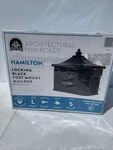 Architectural Mailboxes Hamilton Premium, Black, Large, Locking, Aluminum. Fixed Price $125.00.
