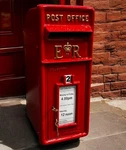 Metal Post Box. Bright Red, Comes With 2 Keys.. Fixed Price $326.49.