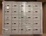Lot Of 4 Salsbury Silver 31"X37"X9" Cell Phone Storage Lockers # 19158-25ASK. Fixed Price $7425.00.