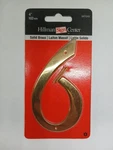 # 6 Hillman 847048 4-INCH Nail-on Traditional Solid Brass House Number, 102 Mm. Fixed Price $8.49.