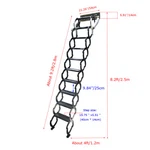 Attic Folding Loft 9.8FT Extension Pulldown Ladders. Fixed Price $554.40.