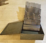 Huot 1 To 60 Number Drill Blank Index Complete Set Metal Box Usa Made. Fixed Price $64.99.
