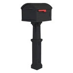 Architectural Mailboxes Post Combo Set Black Plastic Extra Large Parcel Capacity. Fixed Price $104.27.