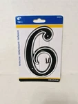 Hillman 845898, Number #6 - 6" Reflective Plastic, New In Package. Fixed Price $7.99.