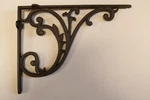 Large Scrollwork Design Mailbox Post Corbel Solid Cast Iron, 16 Inch, B-85. Fixed Price $198.08.