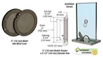 Crl 6" Duranodic Bronze Finish Metal Cover Speak-thru. Fixed Price $217.84.