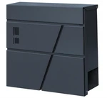 Yoobox Wall Mount Gray Mailbox For House With Lock And Keys Newspaper Holder. Fixed Price $38.30.