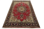 Tabrizi Rug 8 3 X 11 Red Wool Vintage Traditional Hand-knotted Carpet. Fixed Price $11925.00.