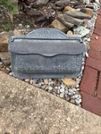 Solar Group Cast Aluminum Metal Decorative Mailbox Flowers Wall Mount 17.25X12. Fixed Price $85.00.