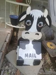 Cow Mail Box/ Letter Handmade Used Great Condition. Fixed Price $55.00.